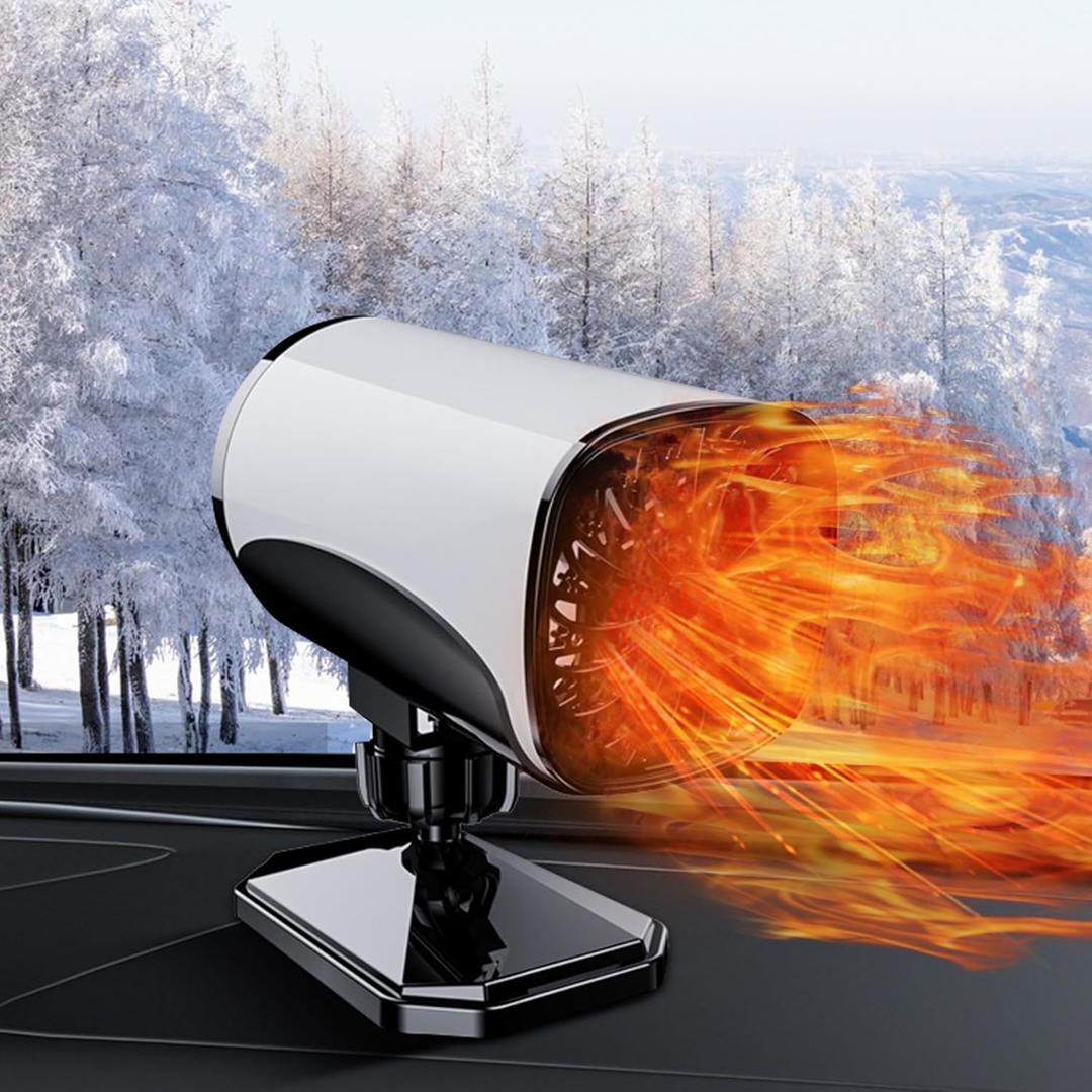 New Upgrade Portable Car Heater, 60s Fast Demisting Defroster, 12V 150W Auto Heater and Cooler with Air Purify Function, Car Fan Windshield Defroster for Vehicle, RV, SUV(CH-130)
