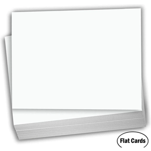 Hamilco White Cardstock Thick Paper  Flat 4.5" X 6.25" A6 Blank Index Flash Note & Post Cards  80 lb Card Stock for Printer  100 Pack (Bright)