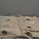 jinchan Sheer Curtains for Bedroom 96 Inch Length Leaf Embroidered Semi Sheers for Living Room Botanical Embroidery Voile Transparent Grommet Window Treatments 2 Panels (Vine Grommet Beige)