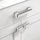 Asidrama 10 Pack 3 Inch(76mm) Brushed Satin Nickel Kitchen Cabinet Handles Cabinet Pulls Kitchen Cabinet Hardware for Cupboard Drawer Pulls