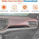 JeCar 3PCS Carbon Fiber Dash Trim Cover for 2021-2025+ Dodge Durango Interior Decoration Accessories Upgrade (Only for 10.1 Inch Navigation Screen)