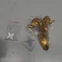 Animal Hooks for Wall, Gold Elephant Head Long Goat Head and Rhinoceros Head Hooks Coat Hook Wall Mount Resin Decorative Hook Decorative Towel Hooks Gold (Goats)