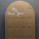 My First Year Photo Board Baby Birthday Picture Frame 12 Monthly Wooden Photo Board 1st Birthday Decorations Baby Gift for Newborn Keepsake(33 x 22 Inch)
