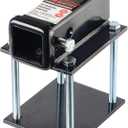 Towever 83801 Towever RV Bumper Hitch Receiver 2 inches Adapter for 4-4.5 inches Travel Trailer Rear Bumper