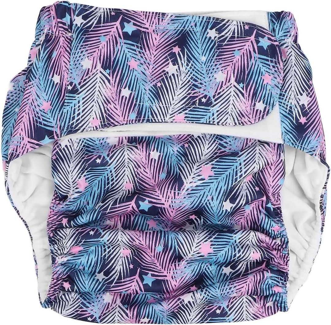 Adult Diapers, Adults Incontinence Protective Briefs & Underwear, Washable Reusable Adult Cloth Nappy with Hook and for Elderly(B23)