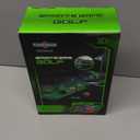 Upgraded Kids Toy Golf Set with Dinosaur Automatic Golf Returner, Led Light Up Night Golf Balls, 3 Clubs, Putting Mat, 3-8 Toddler Mini Golf Games, Indoor Outdoor Sports Toys for Boys Girls (Black)