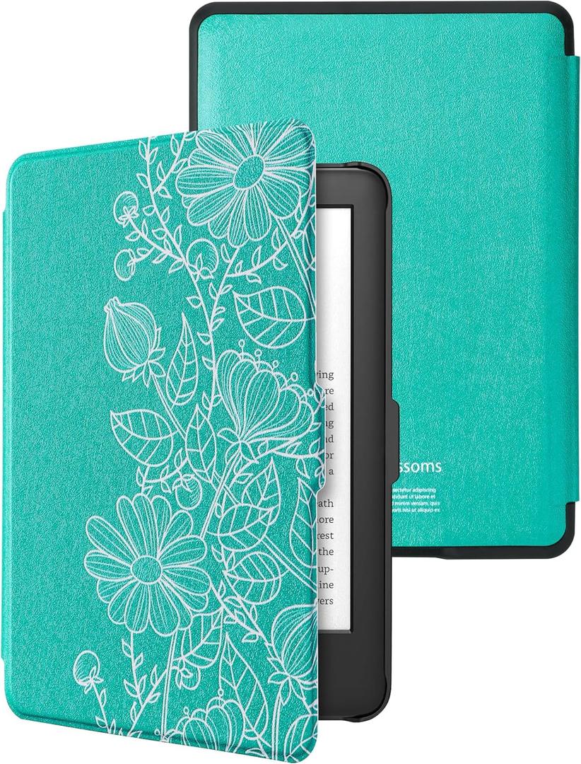 WALNEW Case for 6 Kindle Paperwhite 2012-2017(Model No.EY21 or DP75SDI) - PU Leather Case Smart Protective Cover Only Fits Old Generation Kindle Paperwhite Prior to 2018 (A-Mandala+Black Plastic Shell)