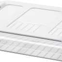 Pull-Out Fridge Drawer Organizer - Under Shelf Storage Bins for Refrigerator Organization for Fruits Vegetables, Cheese & Deli (Flat & Narrow)