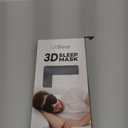 LitBear Sleep Mask for Side Sleeper Women Men, Eye Mask for Sleeping Light Blocking, 3D Contoured Cup Sleeping Mask, Soft Breathable Sleep Eye Mask with Adjustable Elastic Strap for Travel (1 Count (Pack of 1), Black)