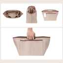 ZTUJO Premium Felt Longchamp Le Pliage Organizer Insert, Compatible with Longchamp Le Pliage Energy, Shoulder Bag, Top Handle, Xtra (Beige, Medium)