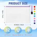 Jetec 32 Pcs Mesh Zipper Bags Toy Storage Bikini Organizer Bag Bolsas Para Guardar Trajes De Bano Waterproof Zipper Reusable Pouch Puzzle Multipurpose for Storage Office(Cute Color,9 x 7 Inch)