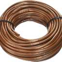 100' ft Roll) - USA Made - 1/4-Inch x Irrigation/Hydroponics Dripline with 6-Inch Emitter Spacing (Brown) (100' Foot Roll)