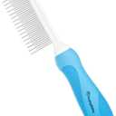 Grooming Comb for Long & Curly Hair in Dogs & Cats - Top Pet Detangler Brush - Removes & Prevents Matted Fur - Perfect for Goldendoodle, Poodle Mixes, and Cat Undercoat