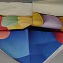 Baocicco 10x8ft Candy Land Backdrop Photography Cartoon Rainbow Hot Air Balloon Fantasy Flower Colorful Photography Background Baby Shower Birthday Party Wedding for Kid Adult Video Studio