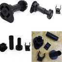 12 Pack Black Cabinet Leveler Legs Adjustable Furniture Legs Adjusts from 3-7/8" to 5-1/8", for Furniture, Cabinets Ect