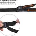 Ayaport Lashing Straps with Buckles Adjustable Cam Buckle Tie Down Cinch Strap for Packing Black 4 Pack (0.75'' x 6')