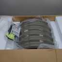 ANLEOLIFE Galvanized Steel Firewood Rack with Weatherproof Corrugated Roof (Shed-Style Log Storage), Heavy Duty Outdoor Log Holder, Rust Resistant, Trio Gray, 18"D x 54"W x 43"H