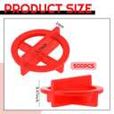Nuanchu 500 Pcs 1/16"(2mm) Tile Spacers Removable Cross Ceramic Spacers Corner Separators Reusable Wall Floor Construction Tool Plastic Leveling Clips for Various Types of Tile Leveling (Red)