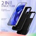 2 x for Moto G 5G 2024 Case Women - Cute Girls Phone Cover Girly Kawaii Aesthetic Unique Design Sun and Moon Heavy Duty Protective Shockproof Military Grade Teens for Motorola Moto G 5G 2024 Cases