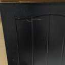 Smuxee Black Bathroom Cabinet Wall Mounted with Towels Bar, Medicine Cabinet with 2 Door Adjustable Shelves, Over Toilet Cabinet for Bathroom Laundry Room Kitchen