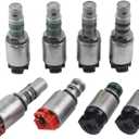 8Pcs 6-Speed Transmission Shift Solenoid Kit Compatible with Hyundai Elantra Sonata Grandeur Tucson Veracruz,Kia Forte Optima Sorento Soul Lotze Sportage Replace# A6LF1 A6LF2 A6LF3 A6MF1 A6MF2