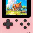 Retro Handheld Games Console Built-in 400 Video Games, Portable Handheld Emulator with 3.0 Inch Screen, Mini Travel Retro Gaming Consle (Pink)