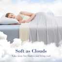 EMME Cooling Comforter Queen Size, Double Sided Cold Cooling Blanket for Hot Sleepers, Q-Max>0.45 Breathable Summer Quilt for Night Sweater Lightweight (Light Grey,90 x 90)