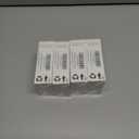 4 x Transparent Cigarette Case for King Size 85mm, Holds 20 Cigarettes,Stylish with Gold Powder Design (White)