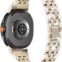 Bling Women Slim Band Compatible with Samsung Galaxy Watch 8 40mm 44mm/Watch8 Classic 46mm Dressy Wristbands