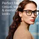 CCVOO Reading Glasses for Women/Men, Eyeglasses, Blue Light Readers for Women/Men, Computer Eye Glasses, Cheaters, 0.75