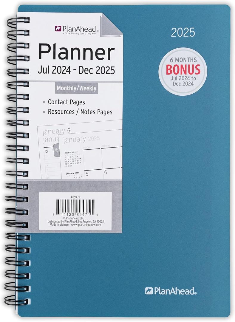 Plan ahead Student Planner Aug2024-Jul2025 4 Pcs