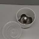 5 inch Orchid Pots with Holes for Repotting with Excellent Airflow, Set of 1, Double Layer Plastic Imitate Ceramic Orchid Planter, Clear Orchid Pot Match Decorative Orchid Container