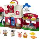 Fisher-Price Little People Caring for Animals Farm Electronic Interactive playset with Smart Stages Learning Songs for Toddlers Ages 1 and Up 