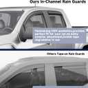 in-Channel Rain Guards Fit for Truck Chevy Colorado/GMC Canyon 2015-2022 Crew Cab Window Rain Guards Visors Vent Visors Window Deflector Vent Shades Car Accessories -4 pcs