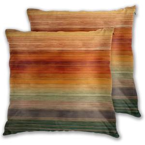 Western Geometric Throw Pillow Covers 18 X 18 Inch Set of 2 Pillow Cases Decoration Cushion Cover for Sofa Bedroom Living Room Outdoor