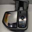 Pair Towing Mirrors with Temperature sensor Compatible with 2015 2016 2017 2018 2019 Ford F150 Truck side Mirrors Power Heated w/Turn Signal, Auxiliary Lamp Temperature Sensor Chrome cap