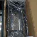 18" Outdoor Wall Light Fixtures Waterproofed Exterior Lantern W/Sturdy Rectangular Double Cage In Satin Black&Clear Tempered Glass,Sconce Mounted For House Patio,Front door,Porch,Garage Lighting 2Pack