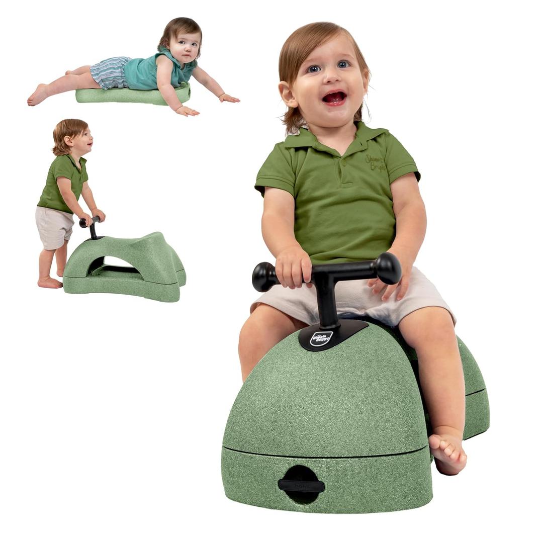 Nuby Boogie Buggy 3-in-1 Scooter for Kids - Walker, Scooter & Caster Board - Indoor & Outdoor Ride-On Toy for Ages 12+ Months - Green
