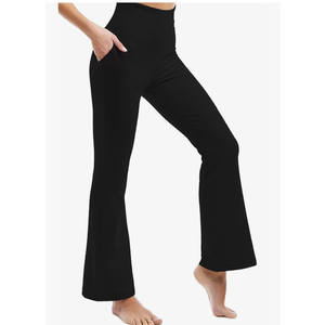 Ipletix Flare Leggings for Women, High Waisted Yoga Pants with Pockets for Women Trousers Size XS