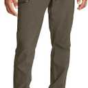Eddie Bauer Men's Athletic Fit Fixed Waist Active Performance Rainier Pants, Slate Green Rainier, Size 30x50