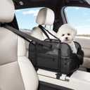 TKYZ Center Console Dog Car Seat,Outdoor Dog Bed Sofa,Carseats for Small Dogs Carriers,Puppy Cat Car Seat(Black)
