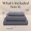Utopia Bedding Twin XL Sheet Set 3 Piece Bed Sheets for Twin XL Size Bed, Soft and Breathable Microfiber, Includes 1 Fitted Sheet, 1 Flat Sheet and 1 Pillowcase Oeko Tex (Grey)