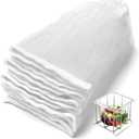 KONE Kitchen Sink Strainer Mesh Bag- 600 PCS Large Disposable Sink Net Strainer Filter Bags for Collecting Kitchen Food Waste Leftover Garbage, Fits Deep Sink Strainer Basket