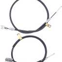New Golf Cart Brake Cable Set Driver & Passenger Side Compatible With Club Car Precedent 2004-up/Tempo 2018-up Replace 102557501 102557502 103528701 103528702