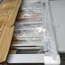 Cumbor 29.7-40.6" Baby Gate for Stairs, Mom's Choice Awards Winner-Dog Gate for Doorways, Pressure Mounted Self Closing Pet Gates for Dogs Indoor, Safety Child Gate with Easy Walk Thru Door, Silver