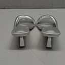 RYNKOMA Women's Leather One Band Square Open Toe Stiletto Slide Sandals Fashion Slip-On Sexy Kitten Heel Mule Sandals Wedding Party Evening Prom Dance Backless Dress Slipper Pump Shoes Size 37