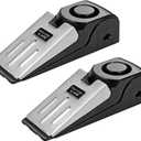 Door Stop Alarm 2 Pack, 120 dB Door Stopper Wedge Door Stops Alarm Great for Traveling Hotel Home Security Door Stoppers Safety Tools
