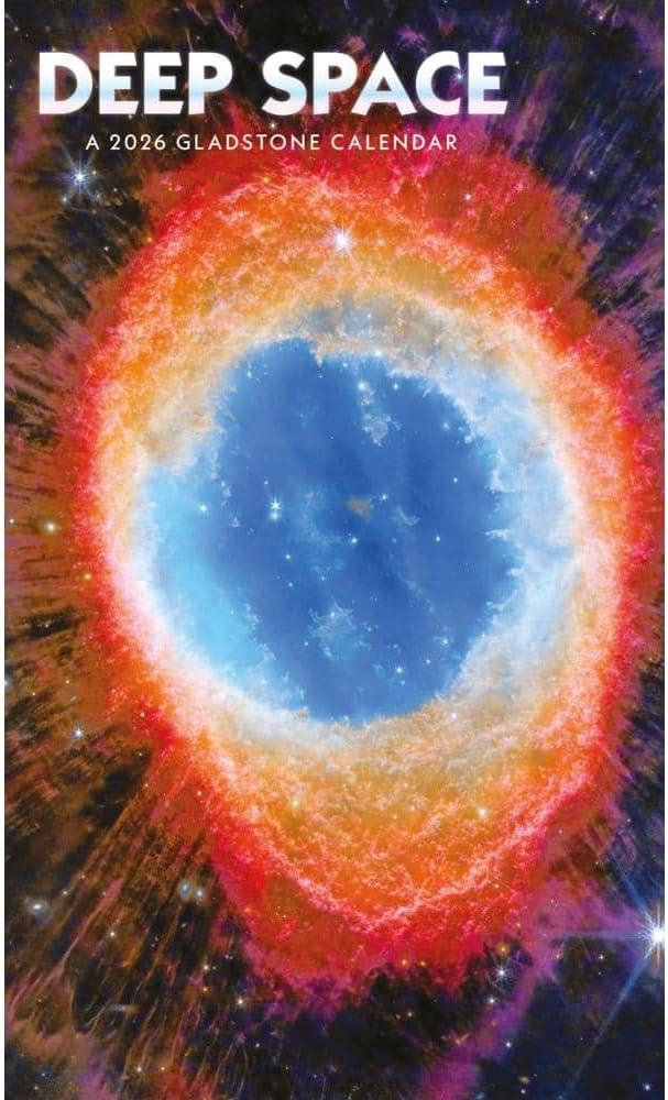 Gladstone Media, Deep Space 2026 Large Wall Calendar, 12" x 20"