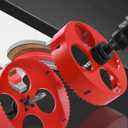 BEoffer 6 Inch / 152mm Hole Saw with Dust Bowl Mess Free for Recessed Lights Can Lights Corn Hole Boards, 6 Hole Saw with Arbor in Bi-Metal Hole Cutter for Wood, Plastic Board, Ceiling,Drywall