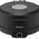 Arabic Bread Maker Machine, 12 Inch Electric Middle East Pita Making Oven for Home, 1800W with 110V US Plug and Temperature Adjust (Black)